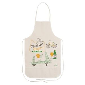 Claudia Pearson | 100% Cotton Portland, Oregon Canvas Apron | NEW!